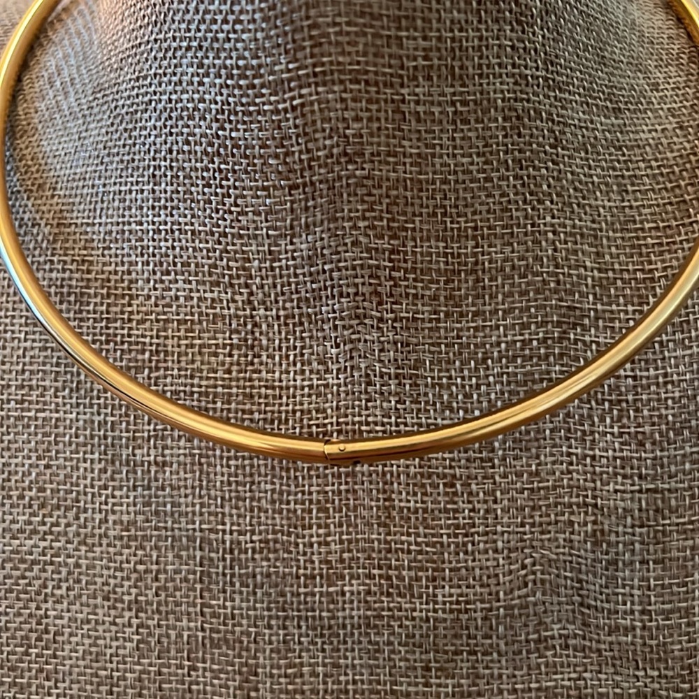 Gold Plated Contemporary Nail Necklace- New - Picture 5 of 12